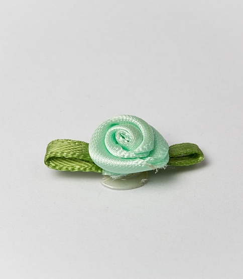 Small Ribbon Rose 100 Pcs Mint - Click Image to Close